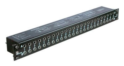 Neutrik| 24 - Channel (48 jack position) Front - and - rear balanced 1/4'' jack patch panel designed for studio audio/video use| NYS - SPP - L1 - RedTechBox